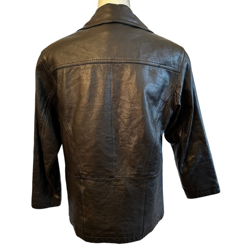 Vintage Wilson’s Black Leather Jacket XS - Picture 3 of 7